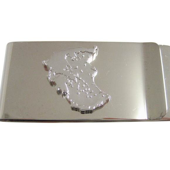 Greek Money Clip - Etsy Greece Map Shape Money Clip